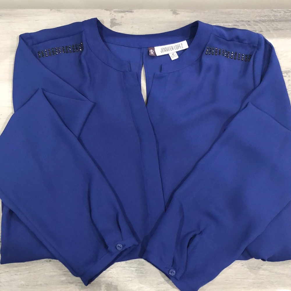 Jennifer Lopez Blouse w/Jeweled accents